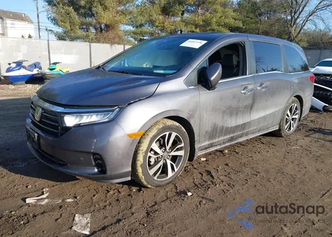 2022 Honda Odyssey Touring z USA, uszkodzony, nr VIN 5FNRL6H86NB067383